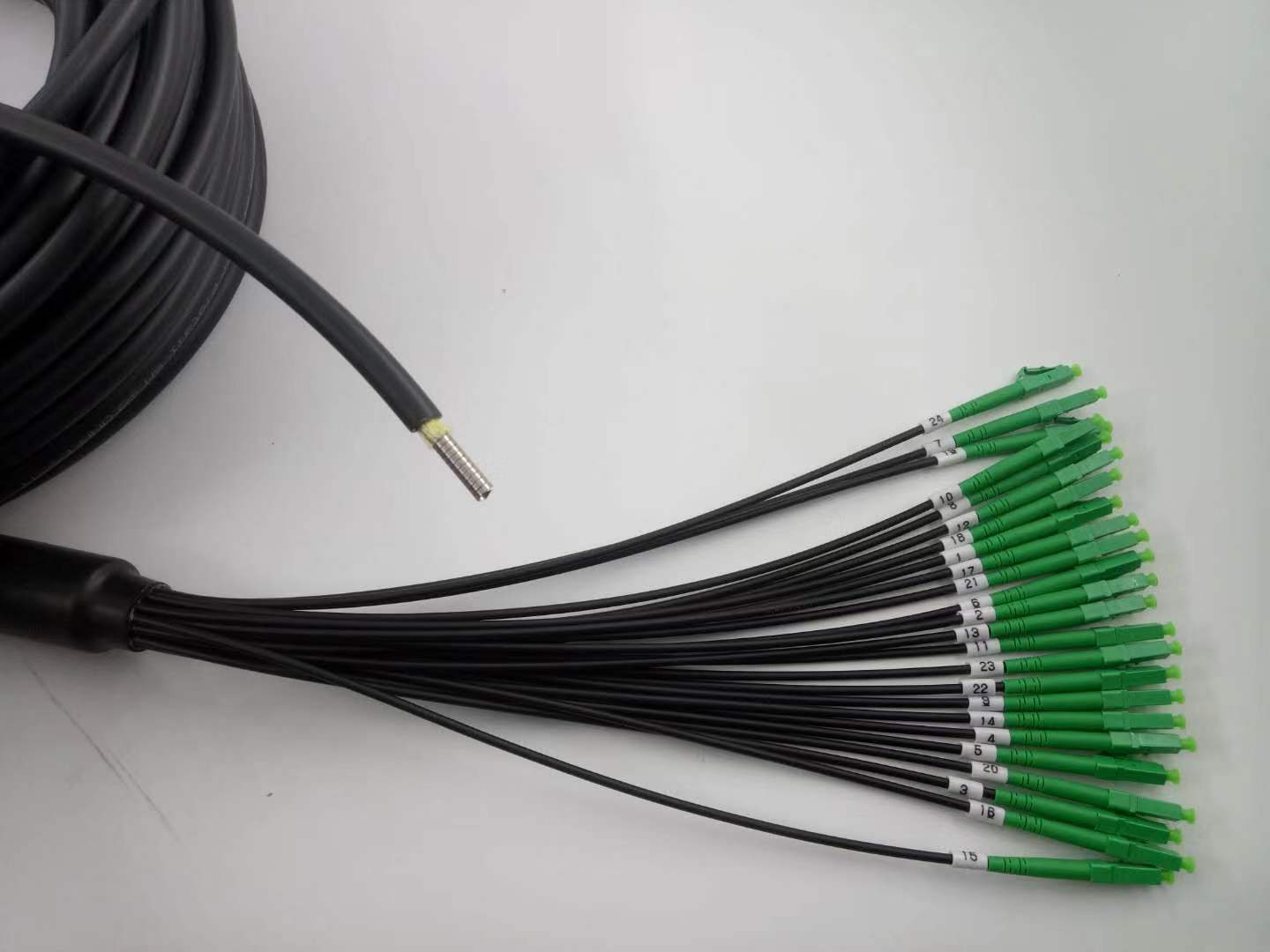 LC Armored fanout patchcord