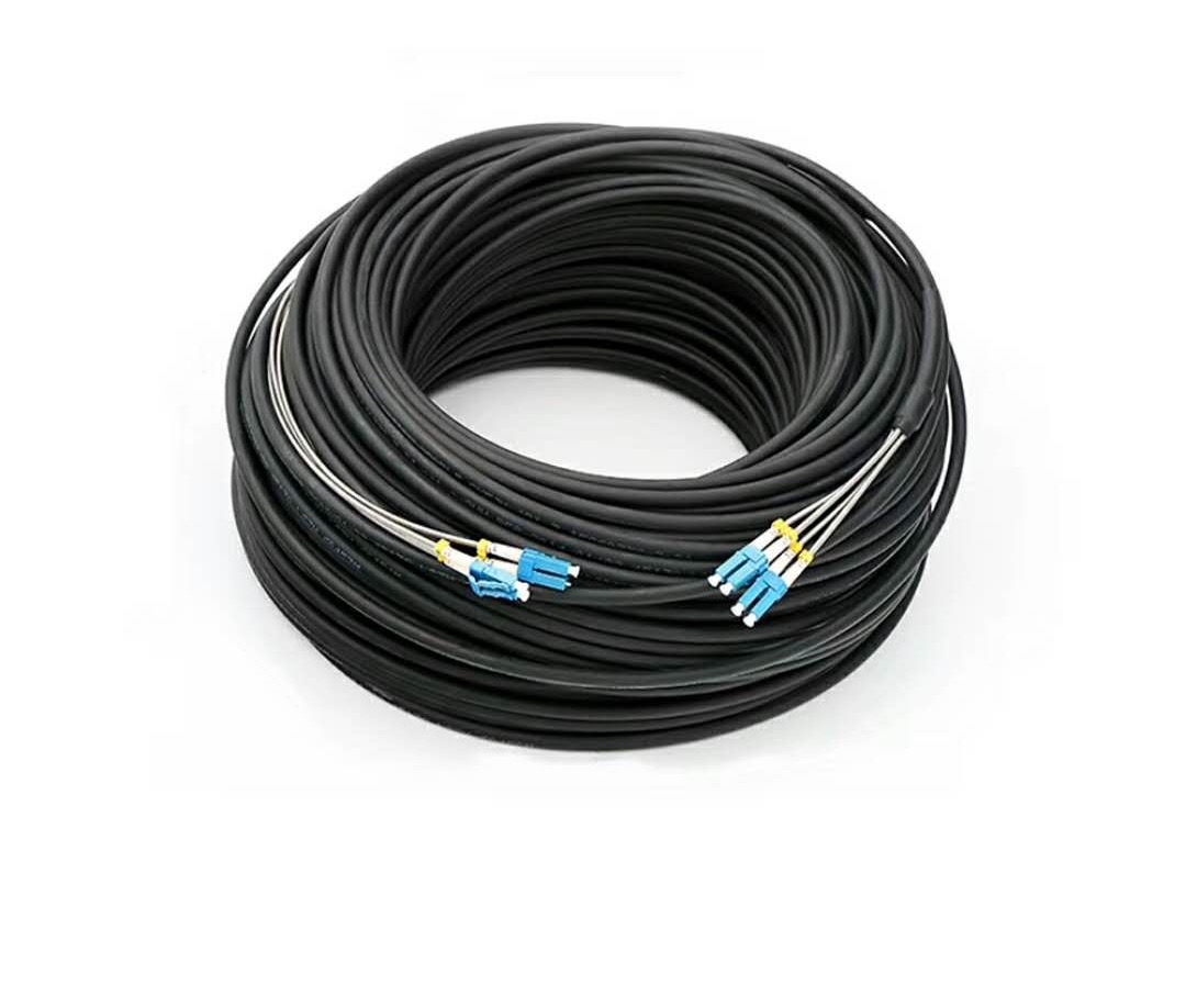 LC-LC 4F armored patchcord